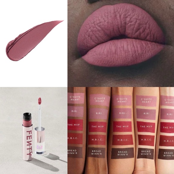 NEW Fenty Beauty Fenty Icon Velvet Matte RiRi Pink Liquid Lipstick Full Size - Picture 2 of 14